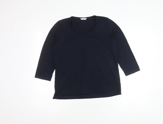 Eastex Women's 3/4 Sleeve Black Top Size 12