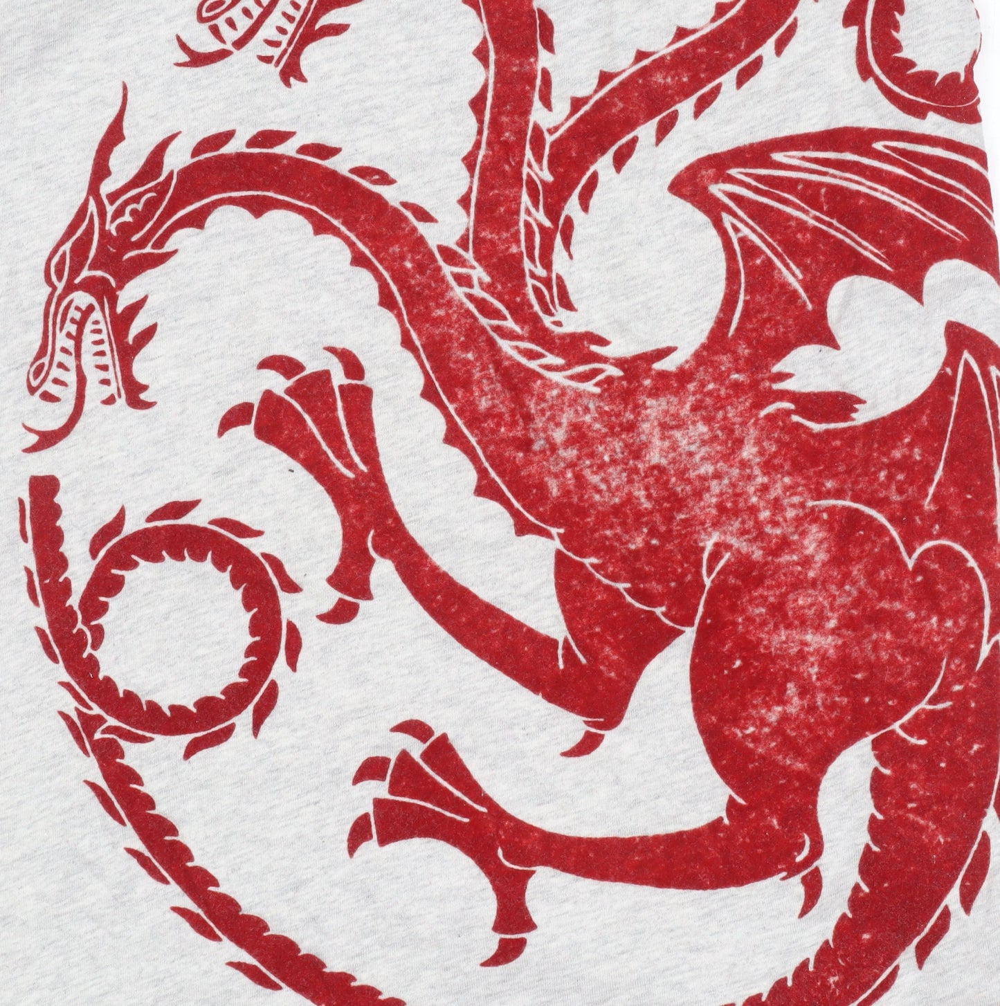 Game of Thrones Men's Grey T-Shirt M - Dragon Print