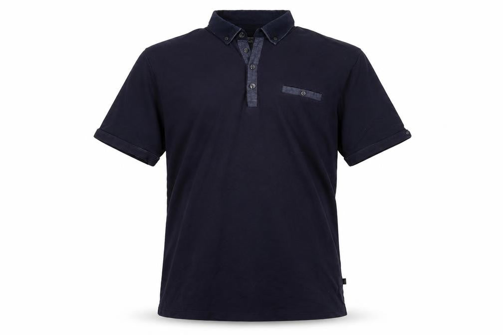 Marks and Spencer Men's Blue Short Sleeve Polo XL