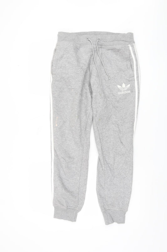 Adidas Women's Grey Jogger Trousers Size S
