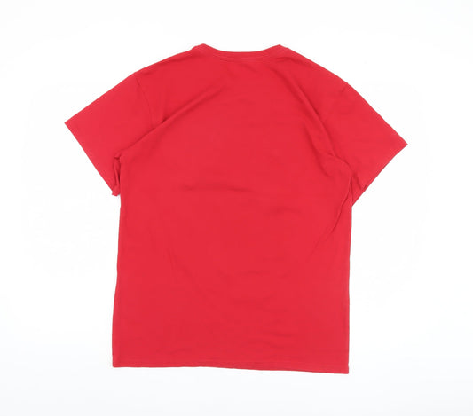 Disney Men's Red Graphic Tee M Mickey & Friends 2023