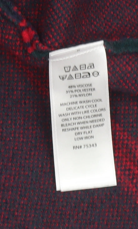 Kenar Women's Multicoloured Plaid Jumper, Size L