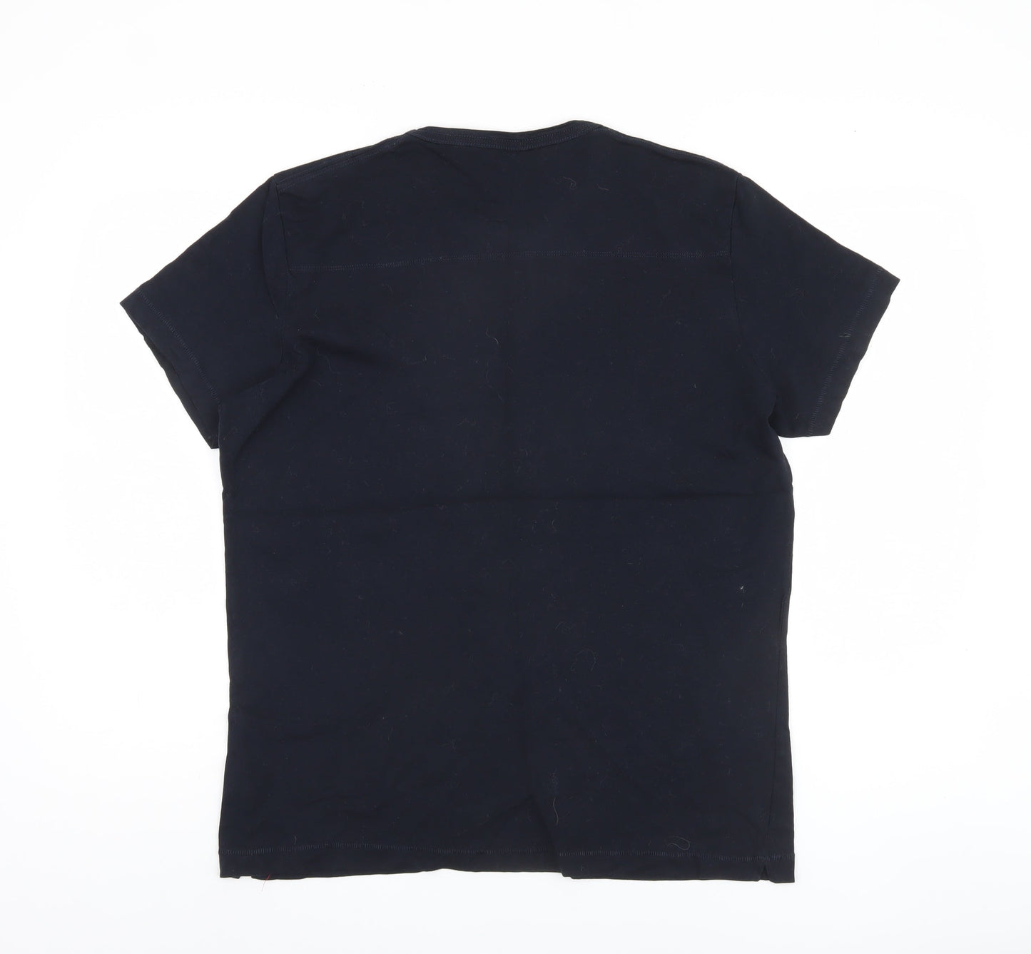 French Connection Men's Black Cotton T-Shirt L