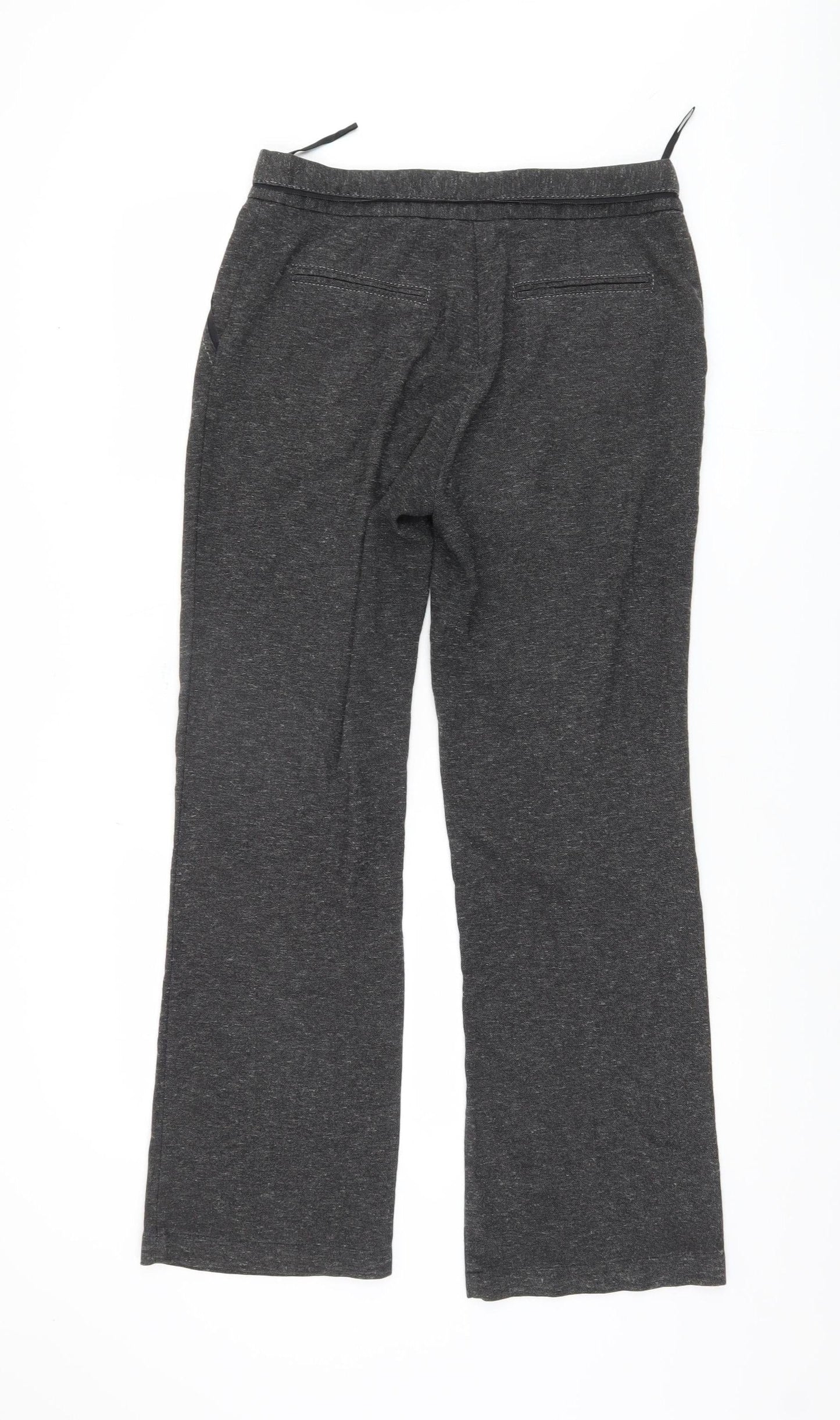 Marks and Spencer Grey Women's Trousers, Size 10, Straight Leg