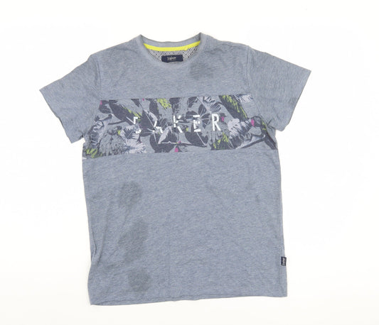 Baker Boys Blue Graphic T-Shirt, 13 Years, Casual Style