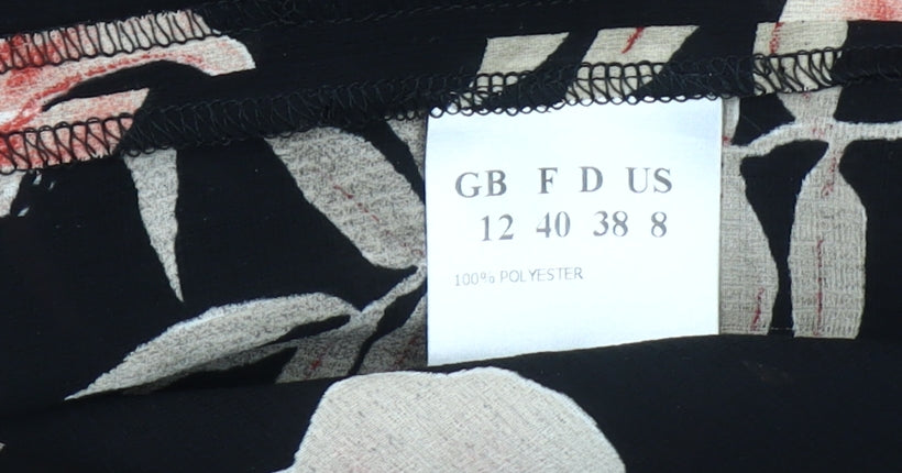 Jacques Vert Women's Black Floral Blouse, Size 12