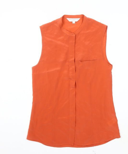 French Connection Women’s Orange Tunic Blouse, Size 10
