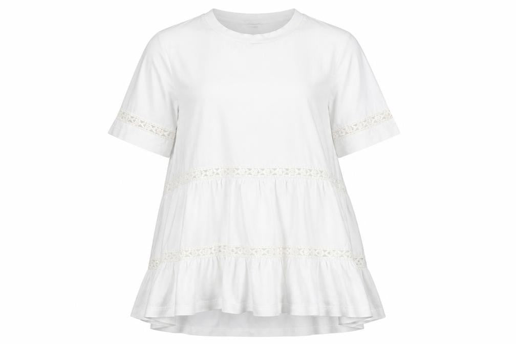 ASOS DESIGN Women's White Cotton Tunic, Size 6