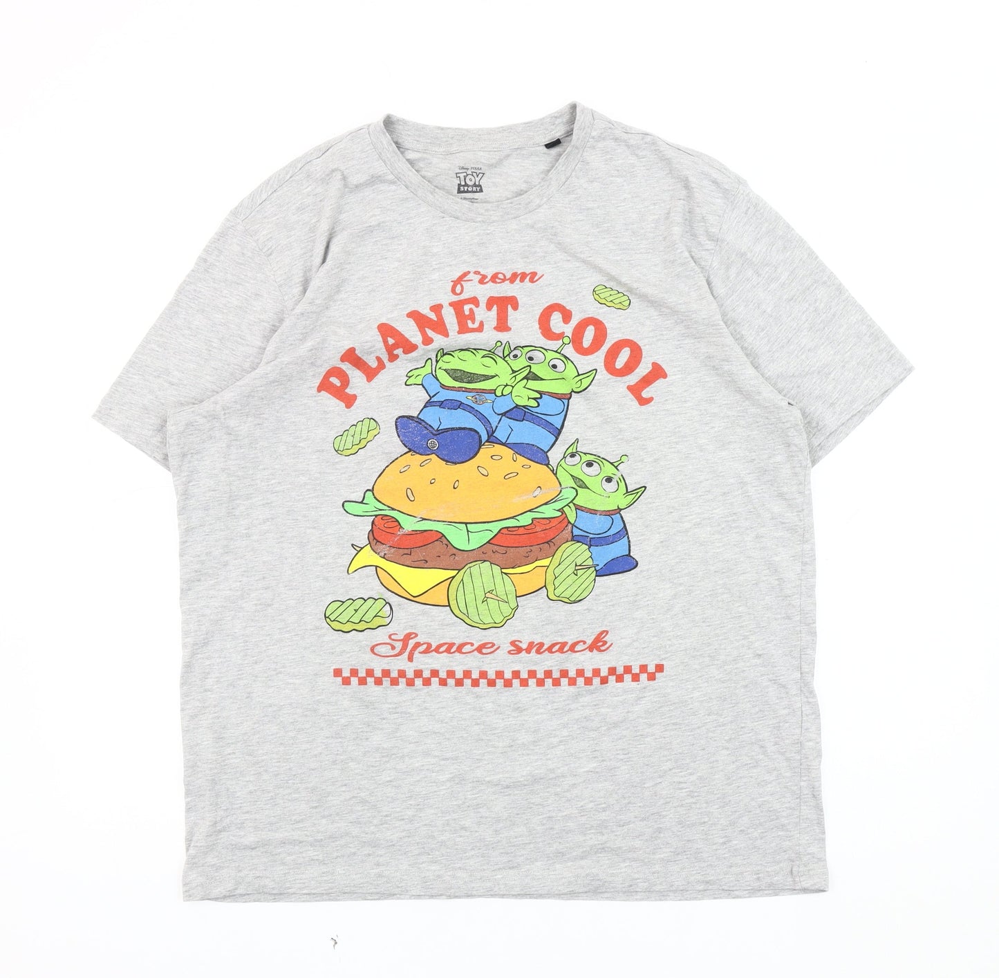 Disney Toy Story Men's XL Grey Graphic T-Shirt