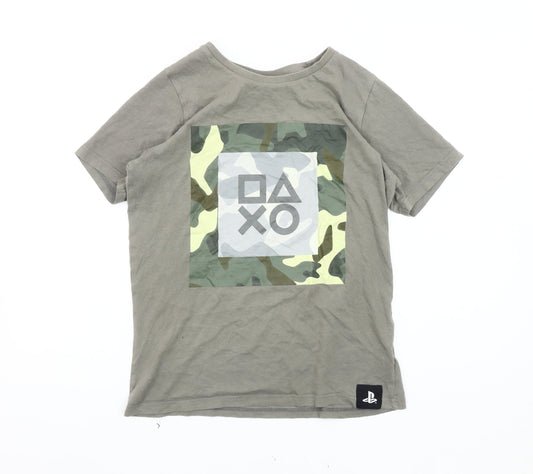 SICEM Boys Grey Camouflage PlayStation T-Shirt 12-13 Years
