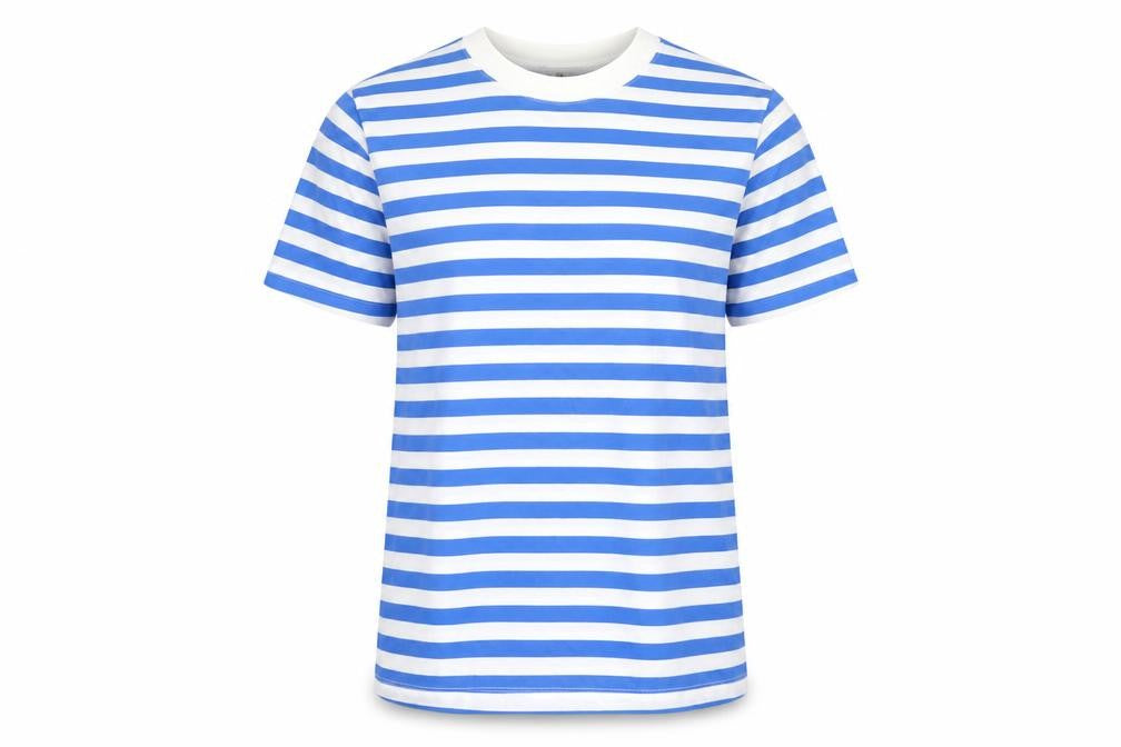 H&M Women's Blue Striped T-Shirt XS