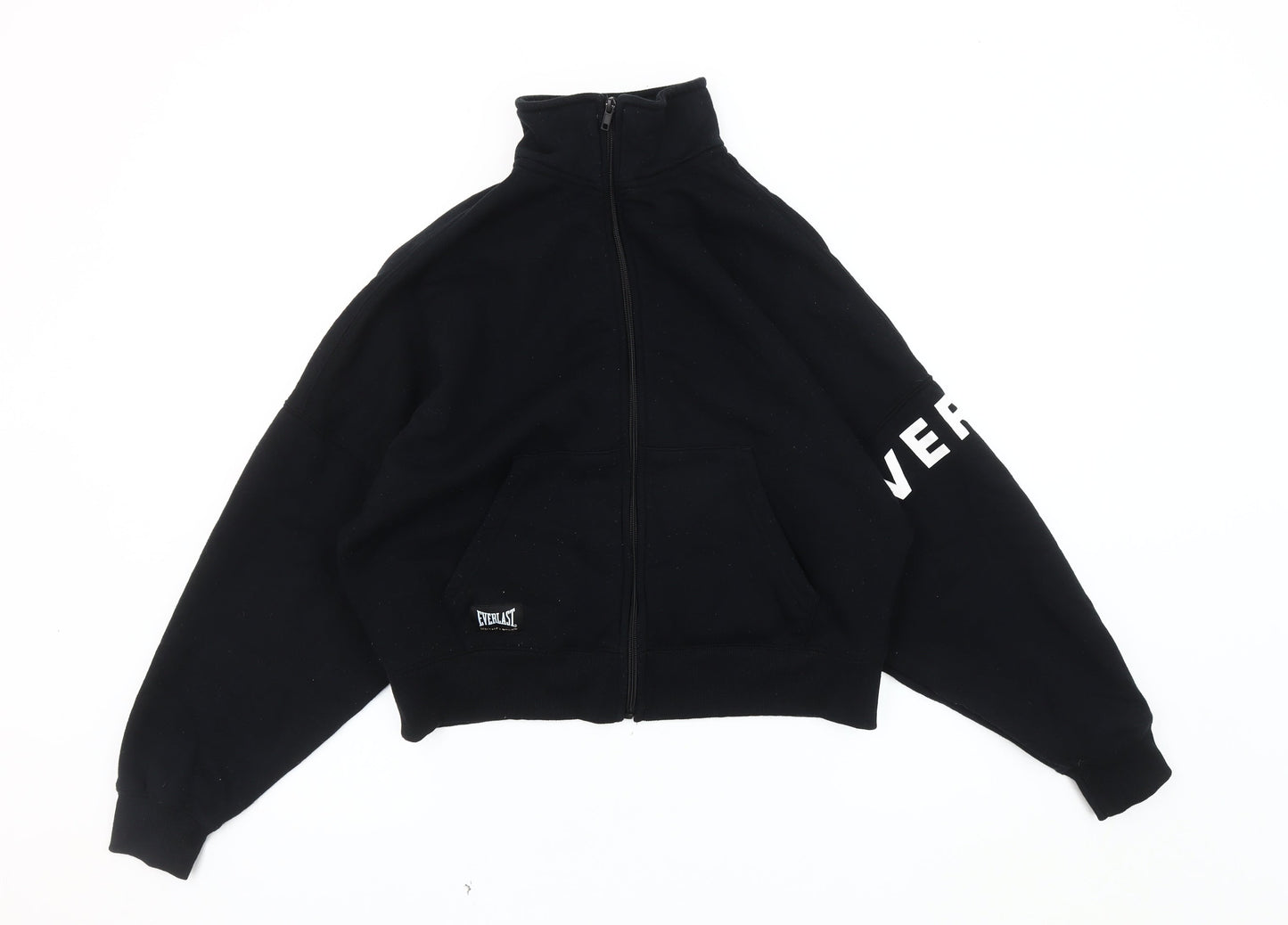 Everlast Women's Black Cropped Jacket Size 10