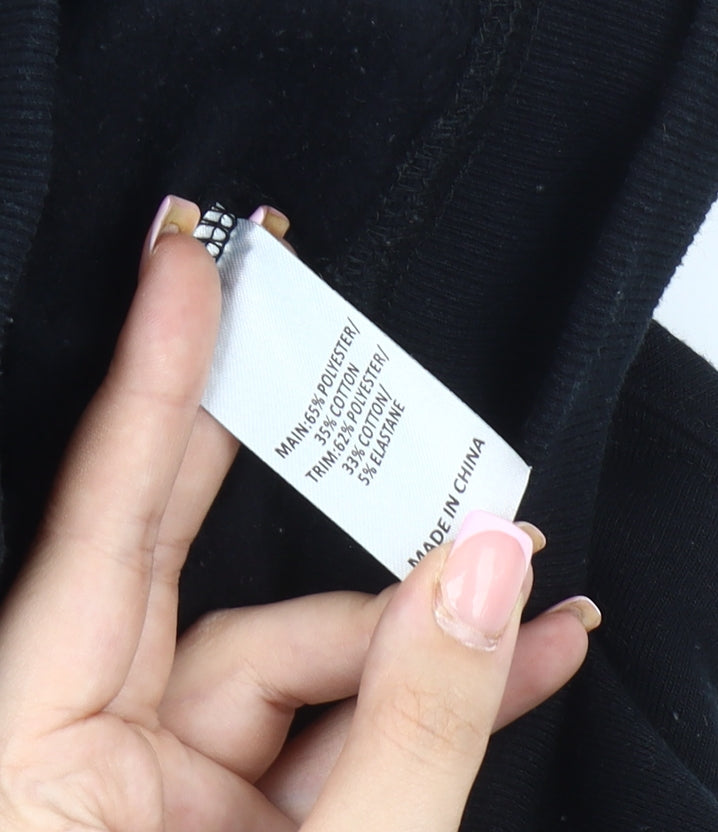 Everlast Women's Black Cropped Jacket Size 10