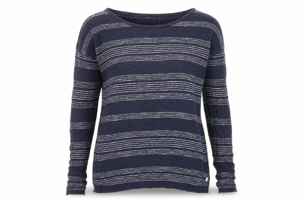 Womens UK Size 8 FatFace Blue Cotton Blend T-Shirt
