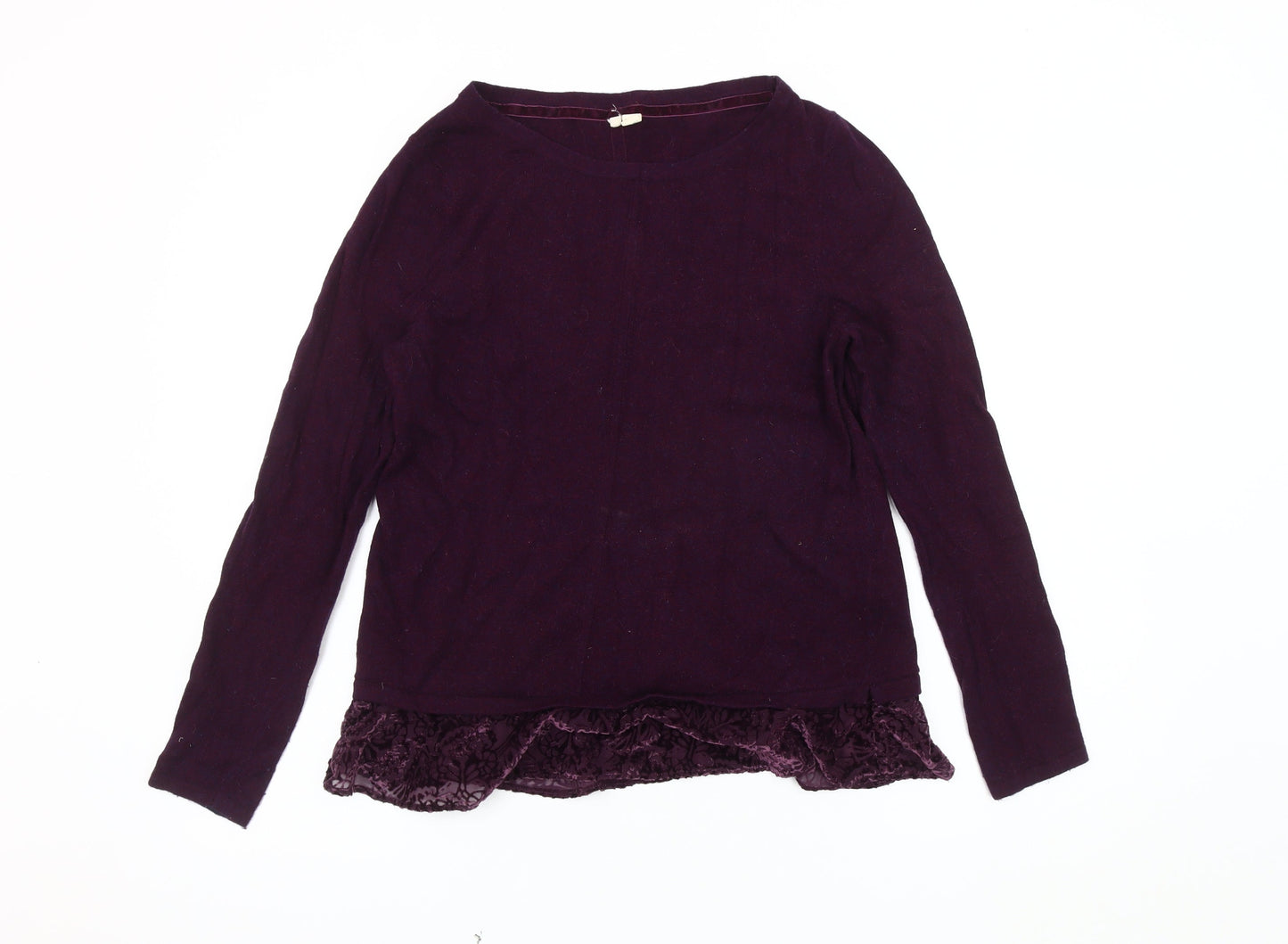 White Stuff Women's Purple Pullover Jumper Size 12