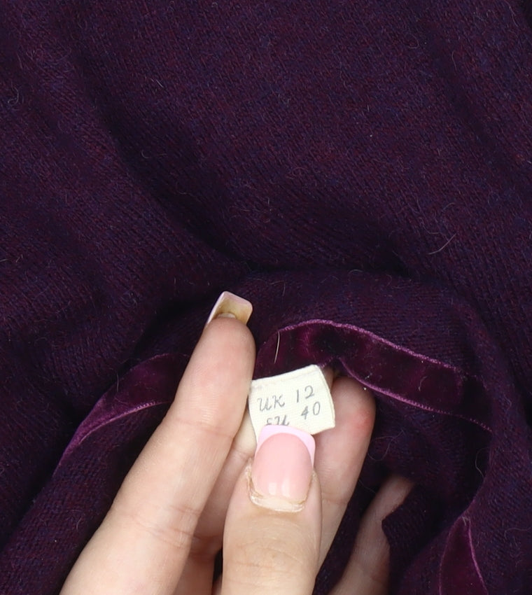 White Stuff Women's Purple Pullover Jumper Size 12