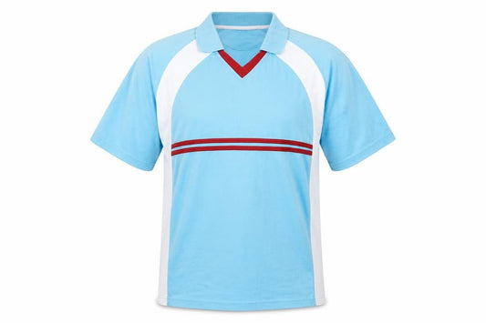 WESTSPORT Men's Polo Shirt Blue XL Striped Short Sleeve