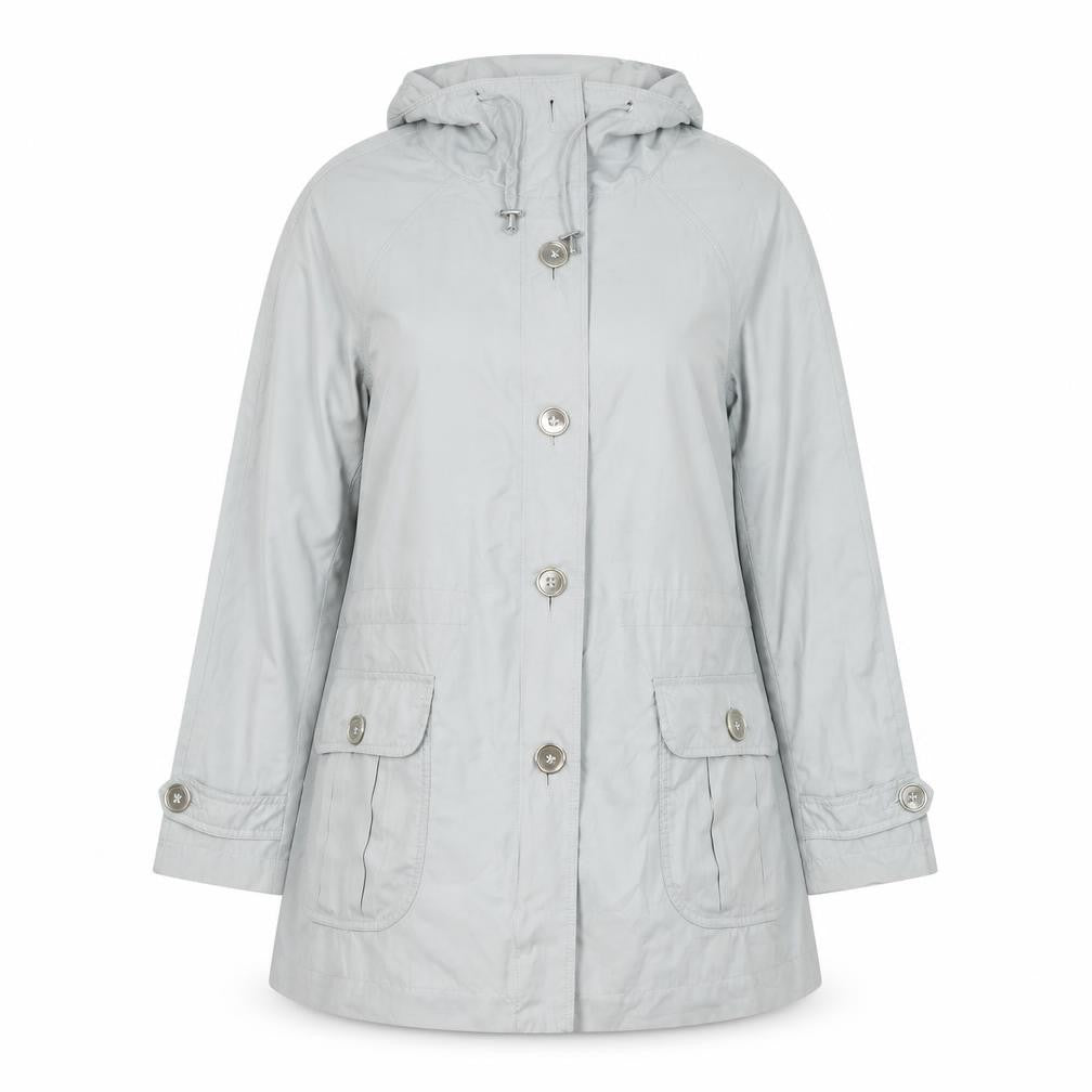 Marks & Spencer Women's Grey Hooded Coat Size 10