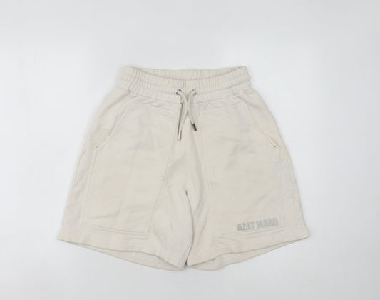 Azat Mard Women's Beige Sweat Shorts S