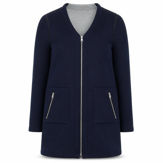 Steve Madden Women's Blue Mid-Length Jacket M