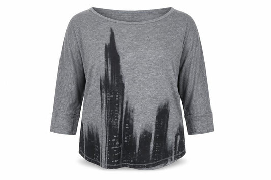 Womens UK Size S Abercrombie & Fitch Grey Polyester Blend Blouse