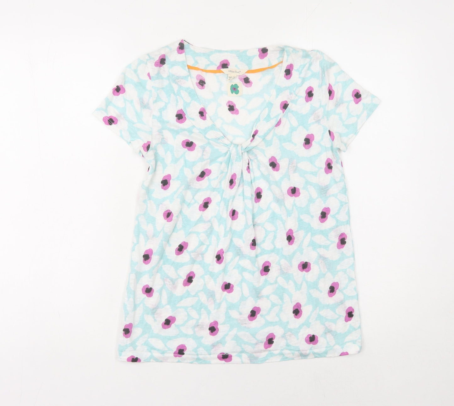 White Stuff Women's Multicoloured Floral T-Shirt Size 6