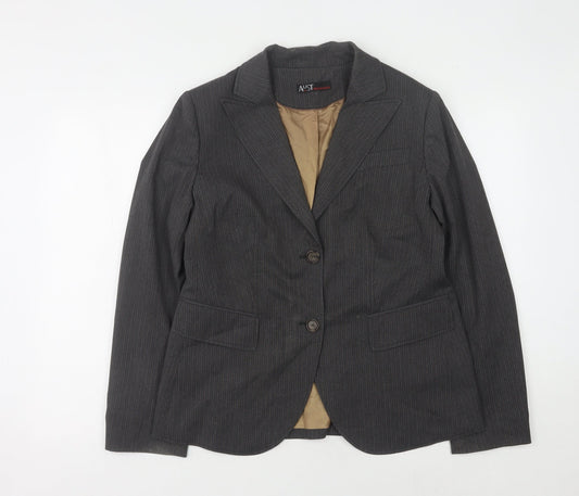 AUST Women's Grey Pinstripe Suit Jacket Size 12