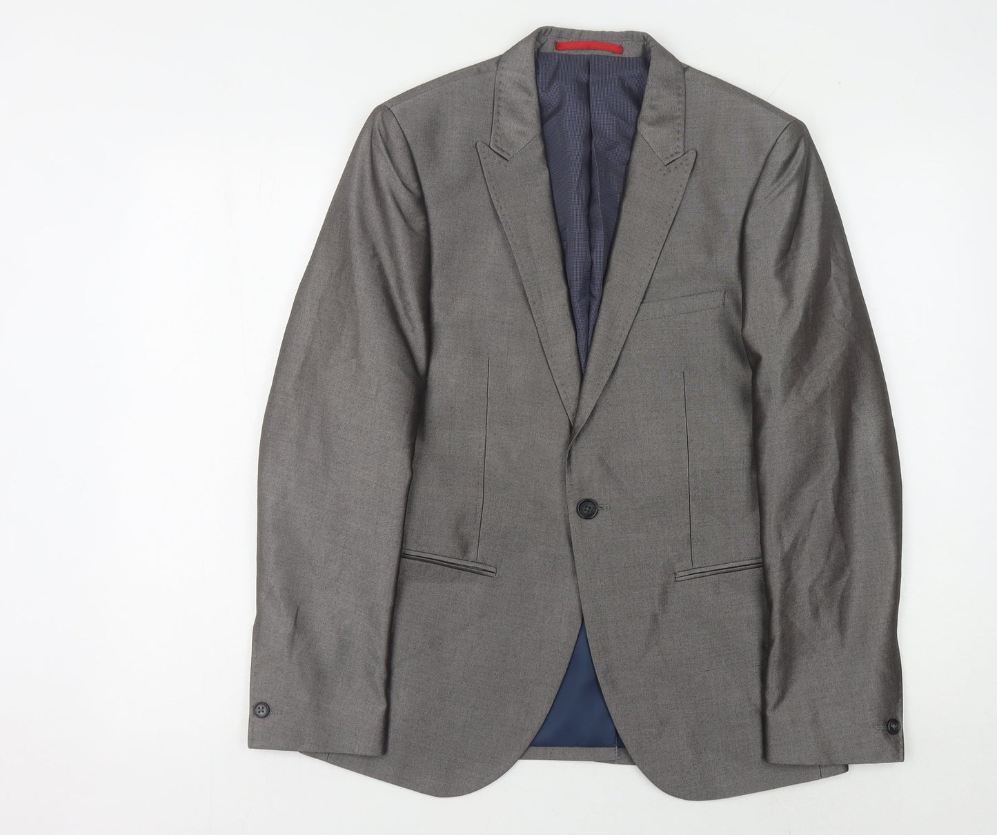 Ventuno 21 Men's Grey Slim Fit Suit Jacket 36 Small
