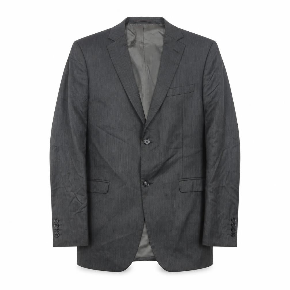 Mens 42 Chest Regular DKNY Grey Two-Button Blazer