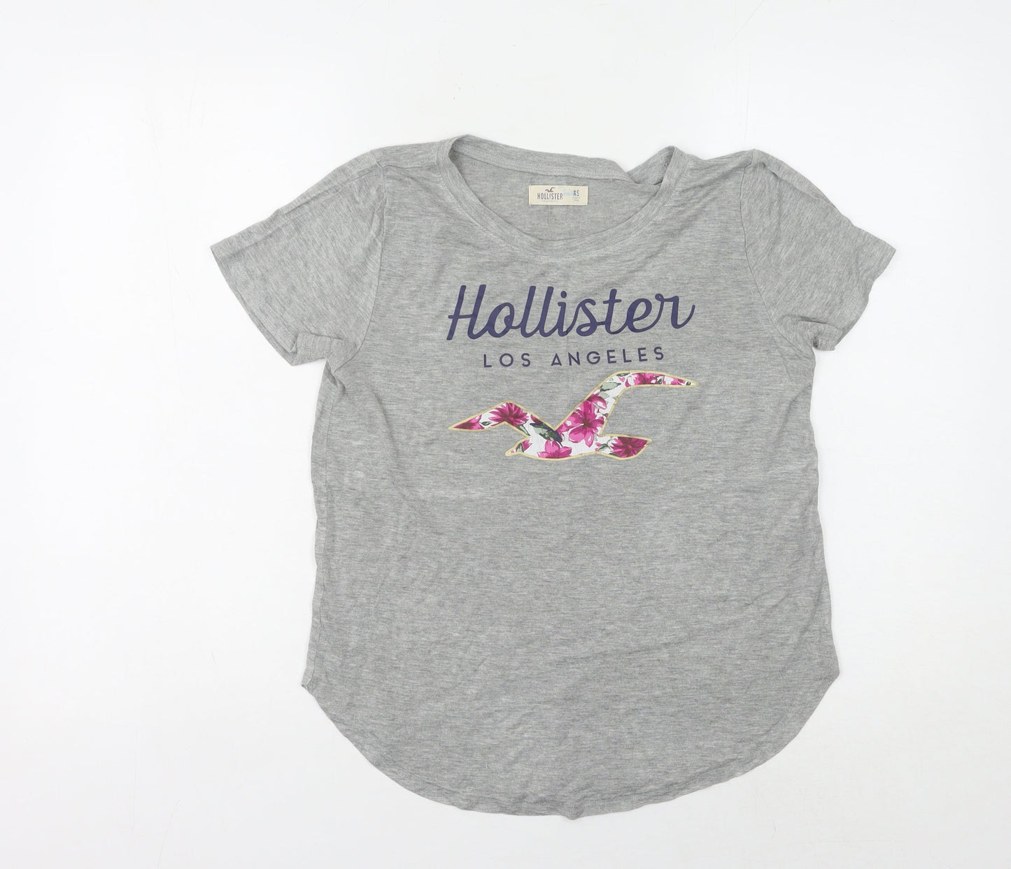 Hollister Women’s Grey XS T-Shirt - Casual Short Sleeve