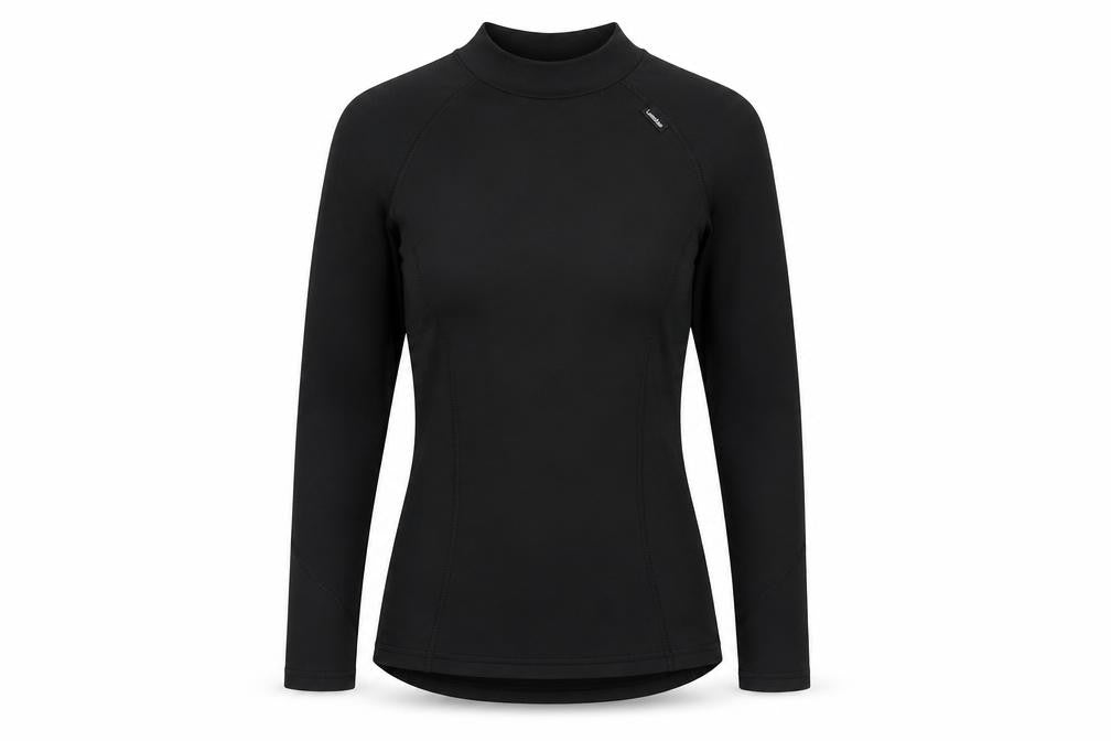 Decathlon Women's Slim Fit Black Long Sleeve Top XS