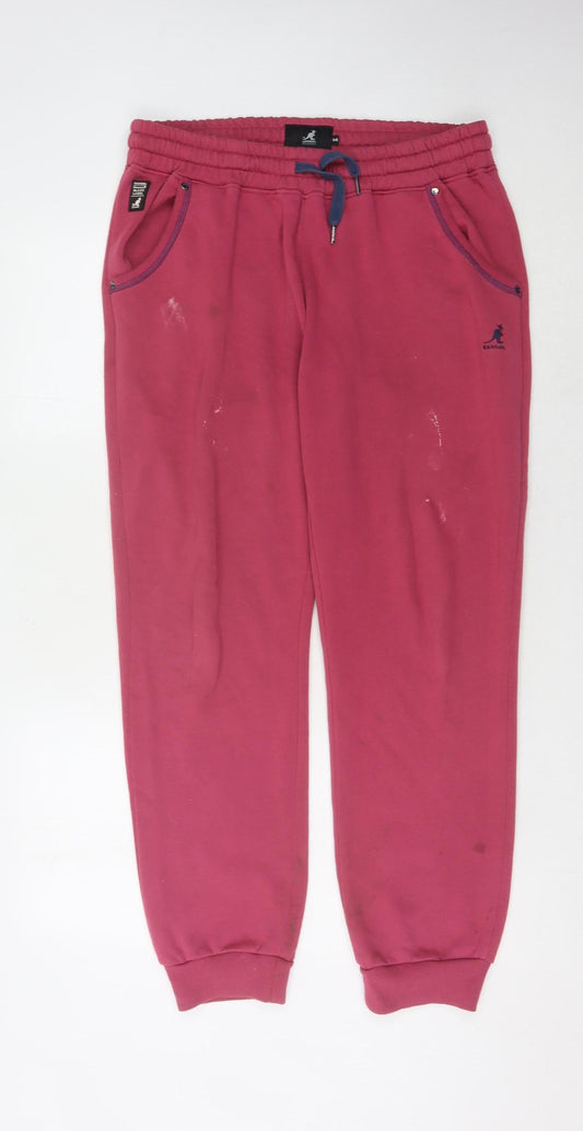 Kangol Women's Pink Jogger Trousers Size 14