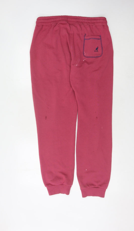 Kangol Women's Pink Jogger Trousers Size 14