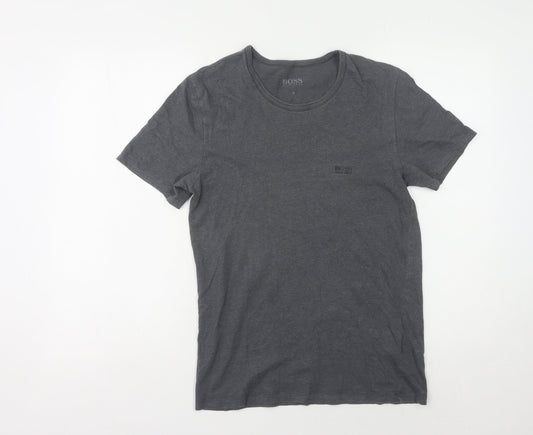 Hugo Boss Grey Men's Short Sleeve T-Shirt, Size S