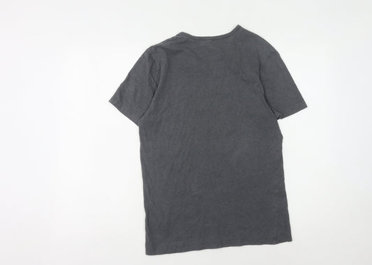 Hugo Boss Grey Men's Short Sleeve T-Shirt, Size S