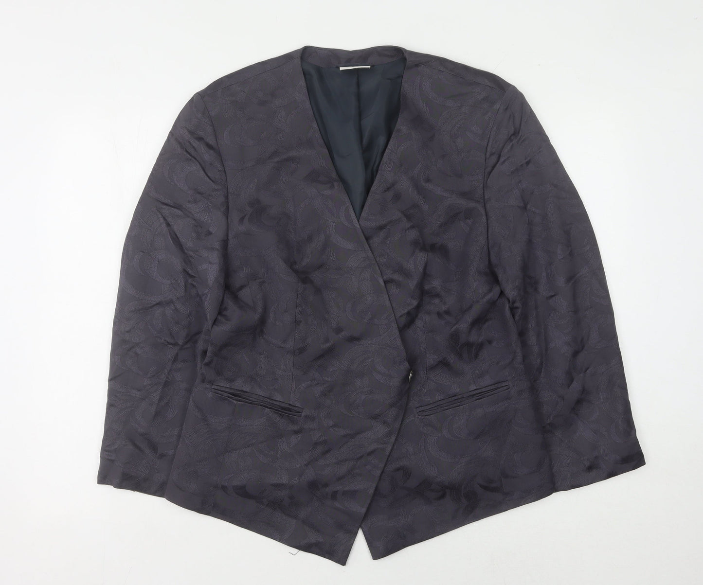 Alexon Grey Geometric Women's Blazer Size 16