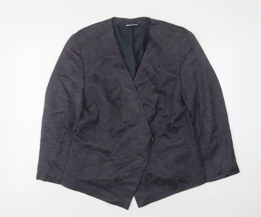 Alexon Grey Geometric Women's Blazer Size 16