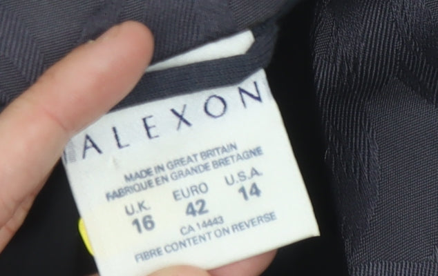 Alexon Grey Geometric Women's Blazer Size 16