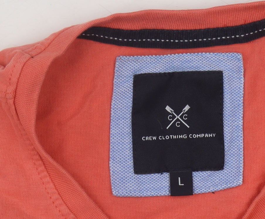 Crew Clothing Company Men’s Orange L T-Shirt
