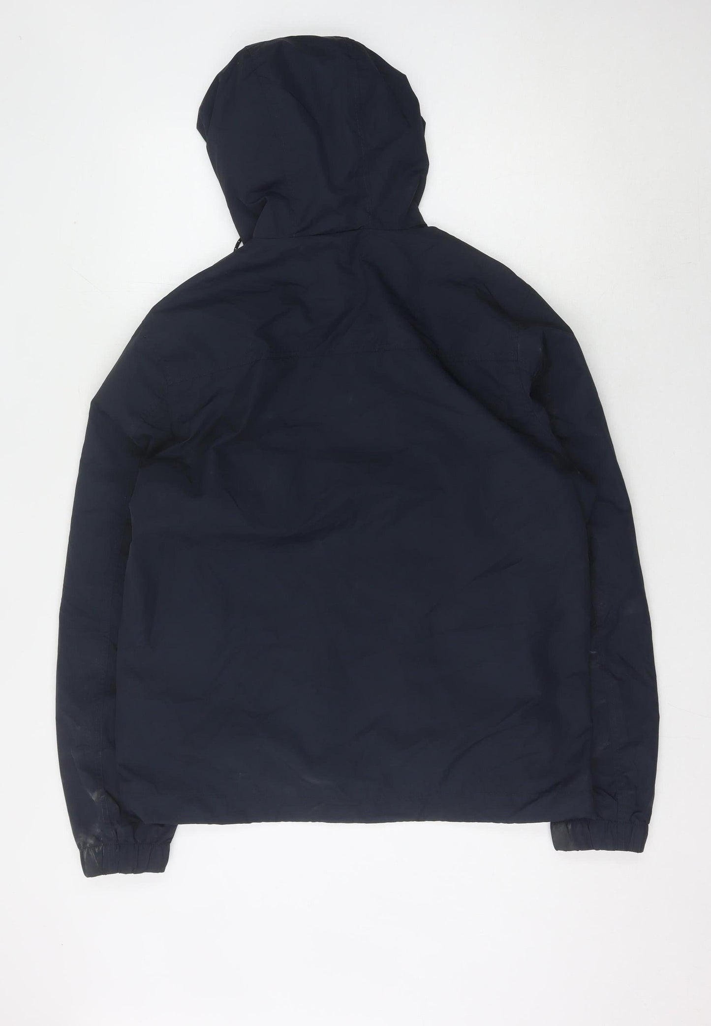H&M Men's Blue M Windbreaker Jacket Hooded Full Zip