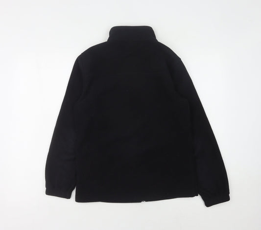 NanjiREN Men's Black Fleece Jacket M, Autumn Casual