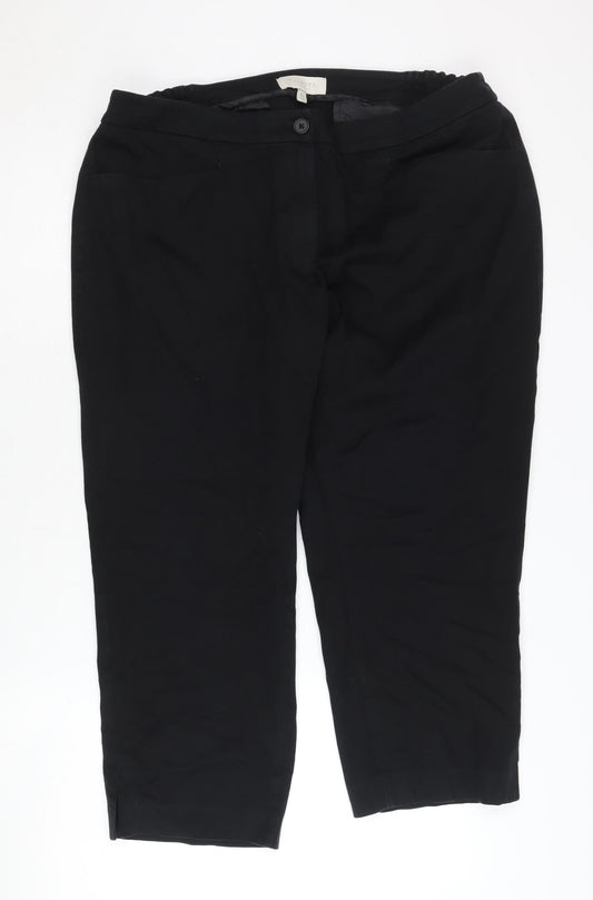 Talbots Women's Black Plus Size Trousers 16W