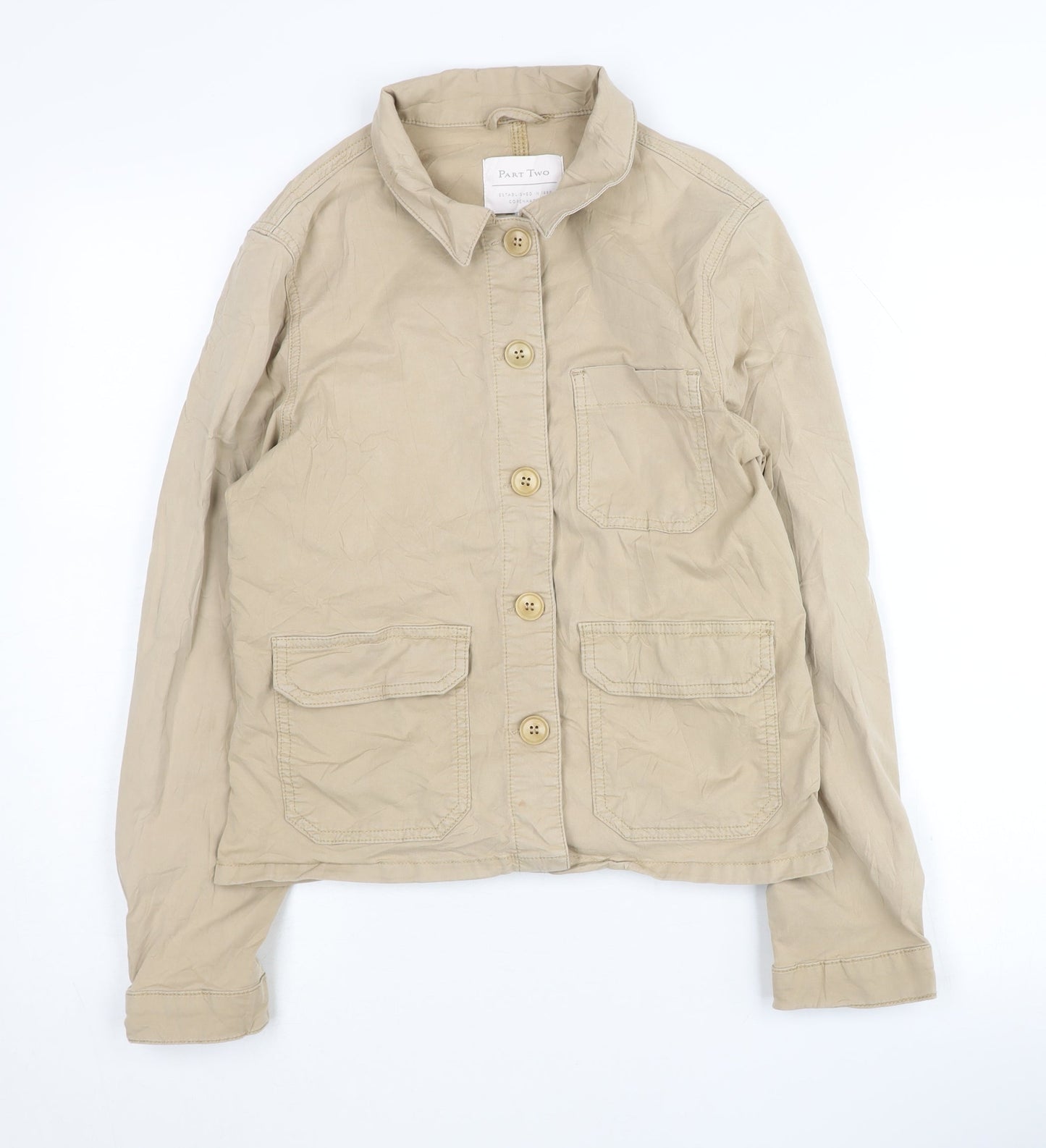 Part Two Women's Beige Basic Jacket Size 8