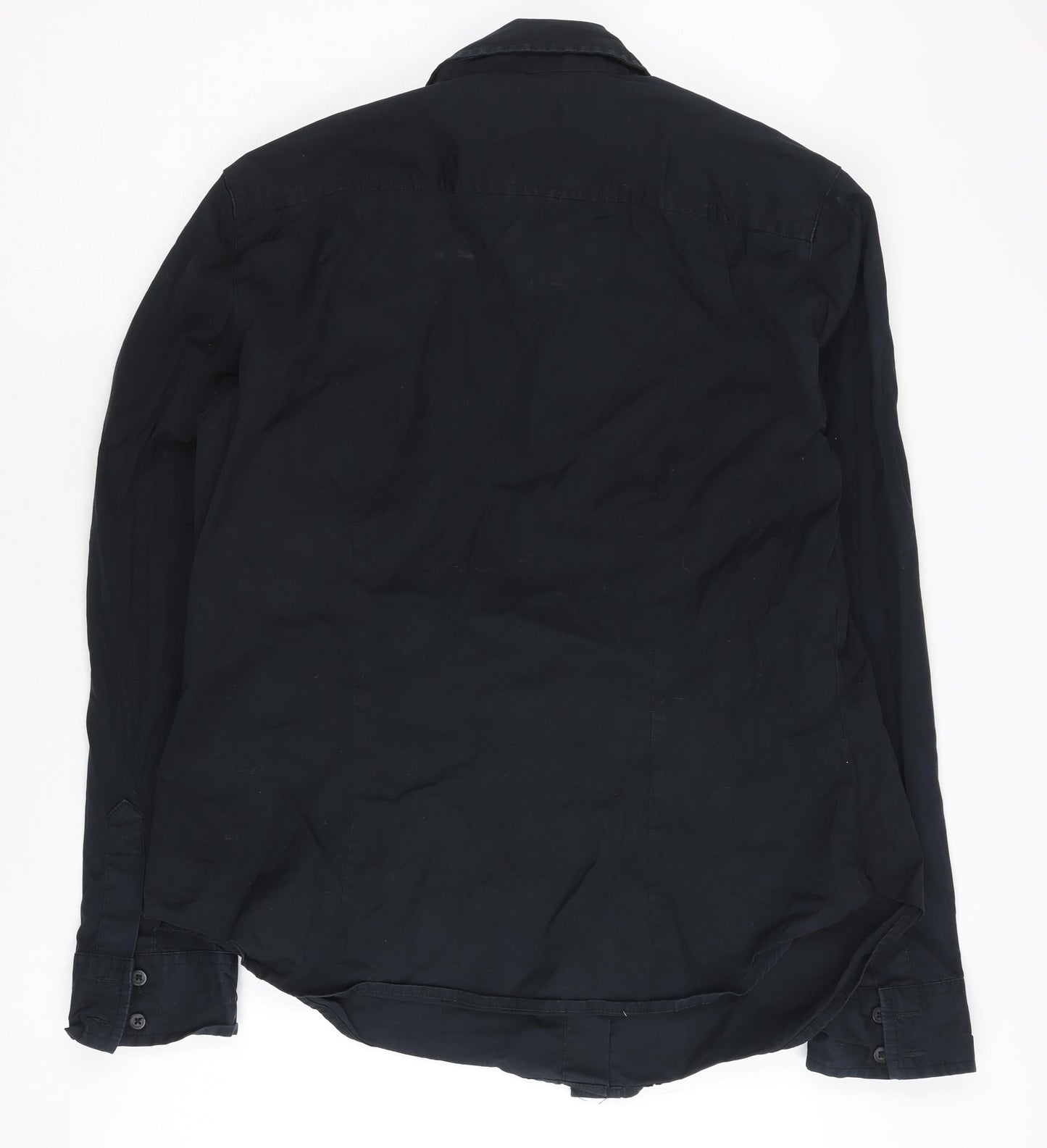 GAP Women's Black L Button-Up Collared Shirt