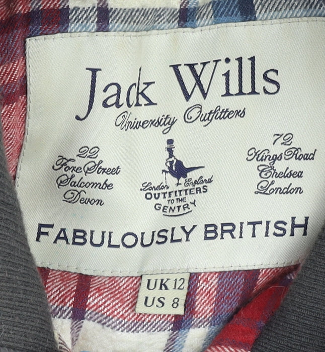 Jack Wills Women's Grey Puffer Waistcoat - Size 12