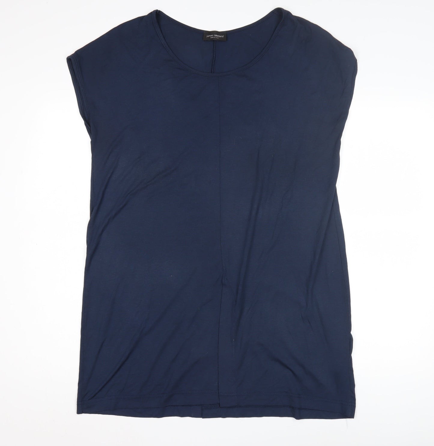 James Lakeland Women's Blue Sleeveless T-Shirt, Size 16