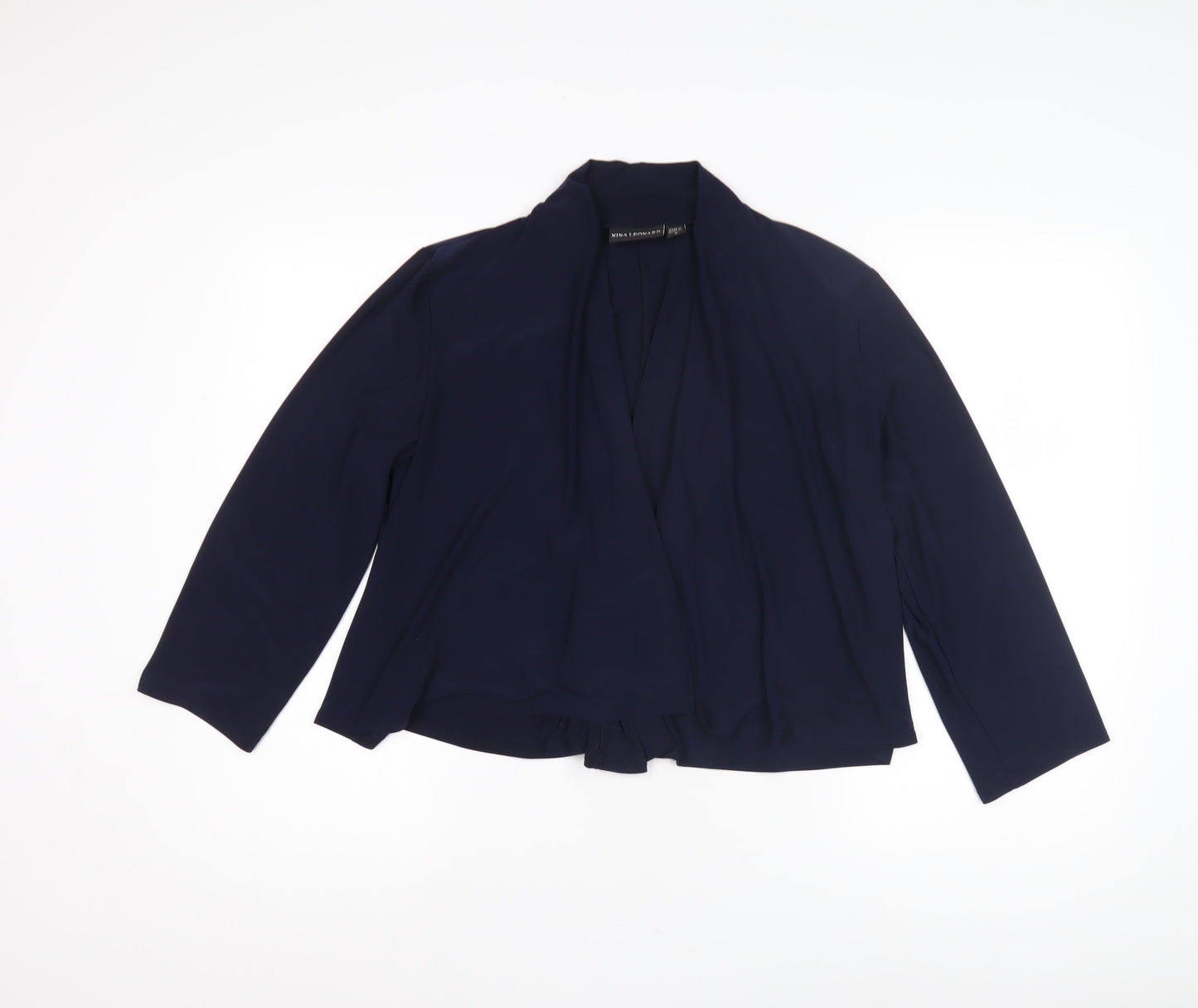 Nina Leonard Women's Blue Casual Jacket, Size L