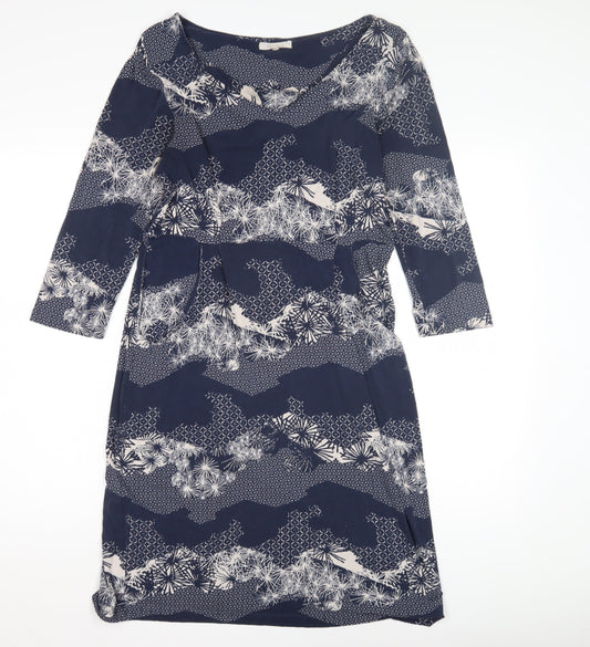 White Stuff Women's Blue Floral Dress Size 12