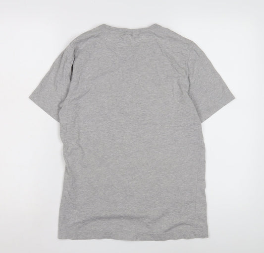 Adidas Boys Grey Graphic T-Shirt - 13-14 Years