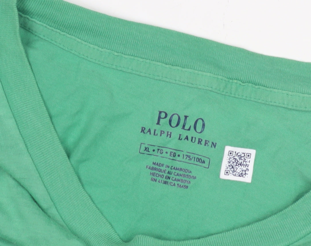 Polo Ralph Lauren Green T-Shirt, XL, Casual Style